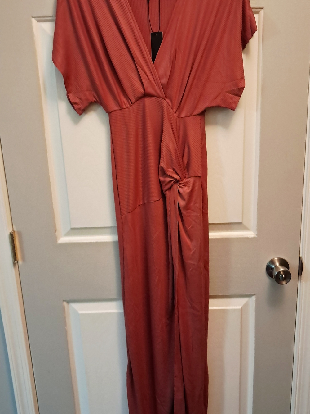 Fashion Nova Coral Ribbed Dress